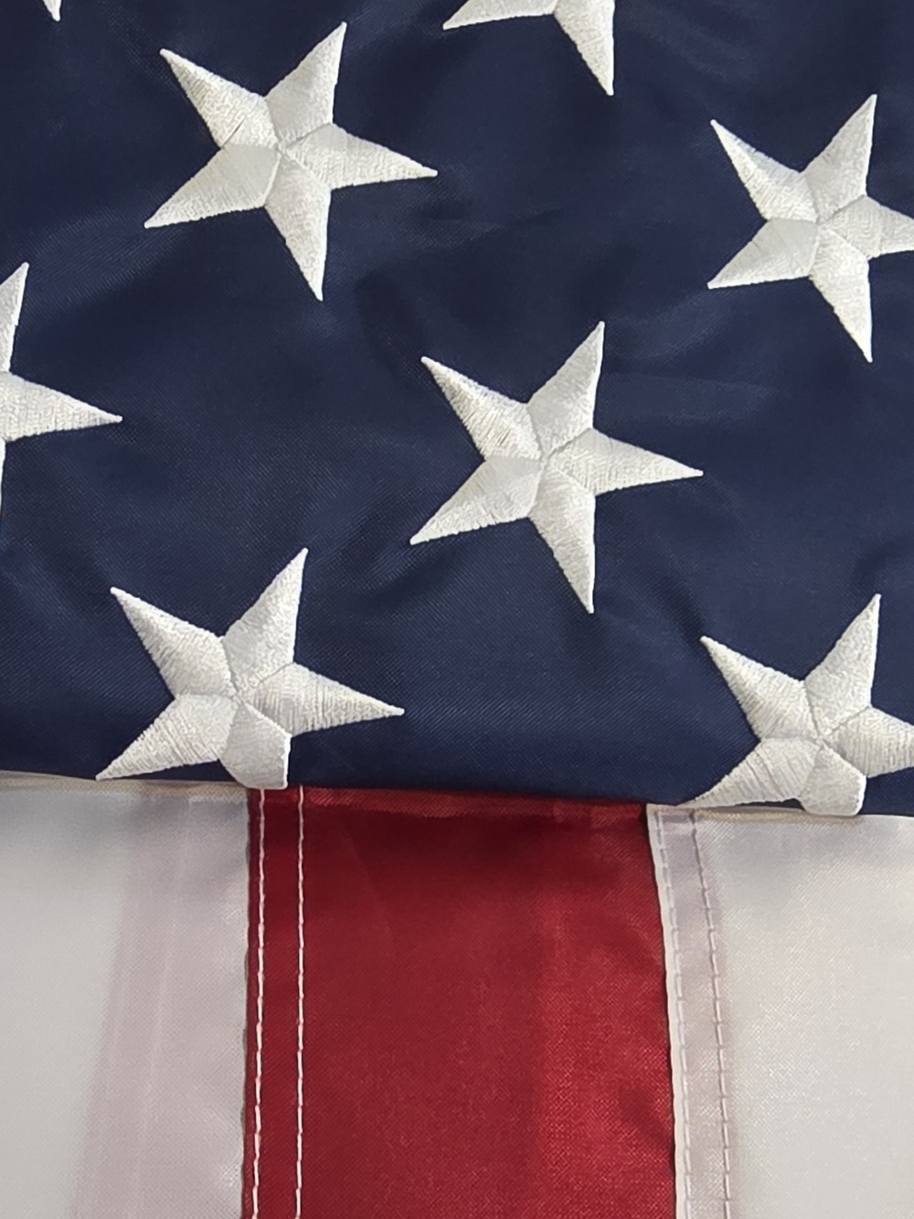 Star-Spangled Flag Print Fabric Panel - Navy, White & Red